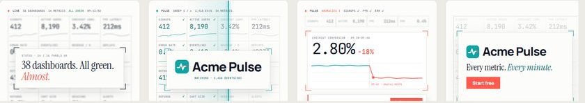Light-Mode Data HUD temasının dört anahtar karesi