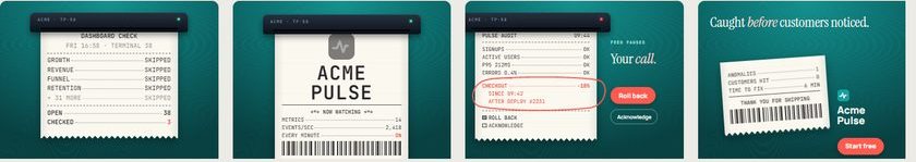 Thermal Receipt temasının dört anahtar karesi