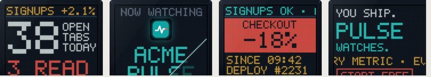 LED Dot-Matrix Ticker temasının dört anahtar karesi