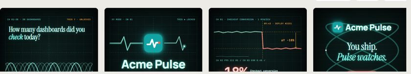 Vector-Phosphor Oscilloscope temasının dört anahtar karesi