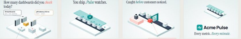 Isometric World temasının dört anahtar karesi